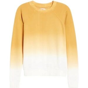 Faherty Fade Bells Crew Dip Dye Sweatshirt Size L Cotton Pullover Long Sleeve